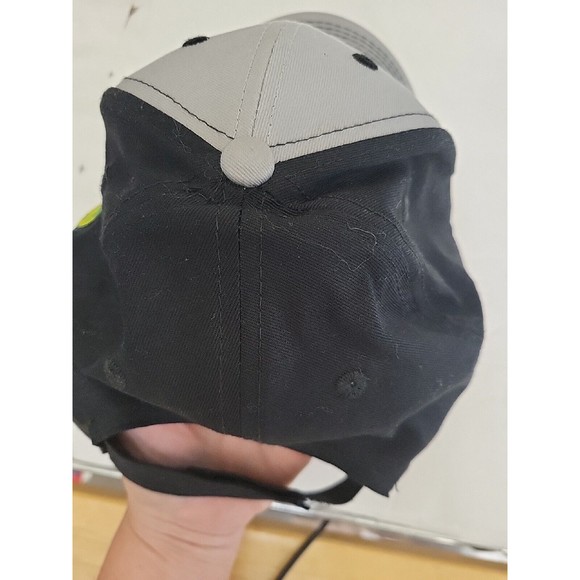 John Deere Dealership Mens Hat Black Gray Strapback Trucker 6-Panel Cap - Picture 7 of 13